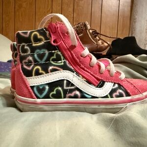 Vans Kids' Multicolor Heart High-Top Sneakers